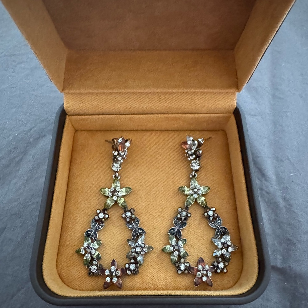 ZARA- Floral Multi-Color Drop Earrings